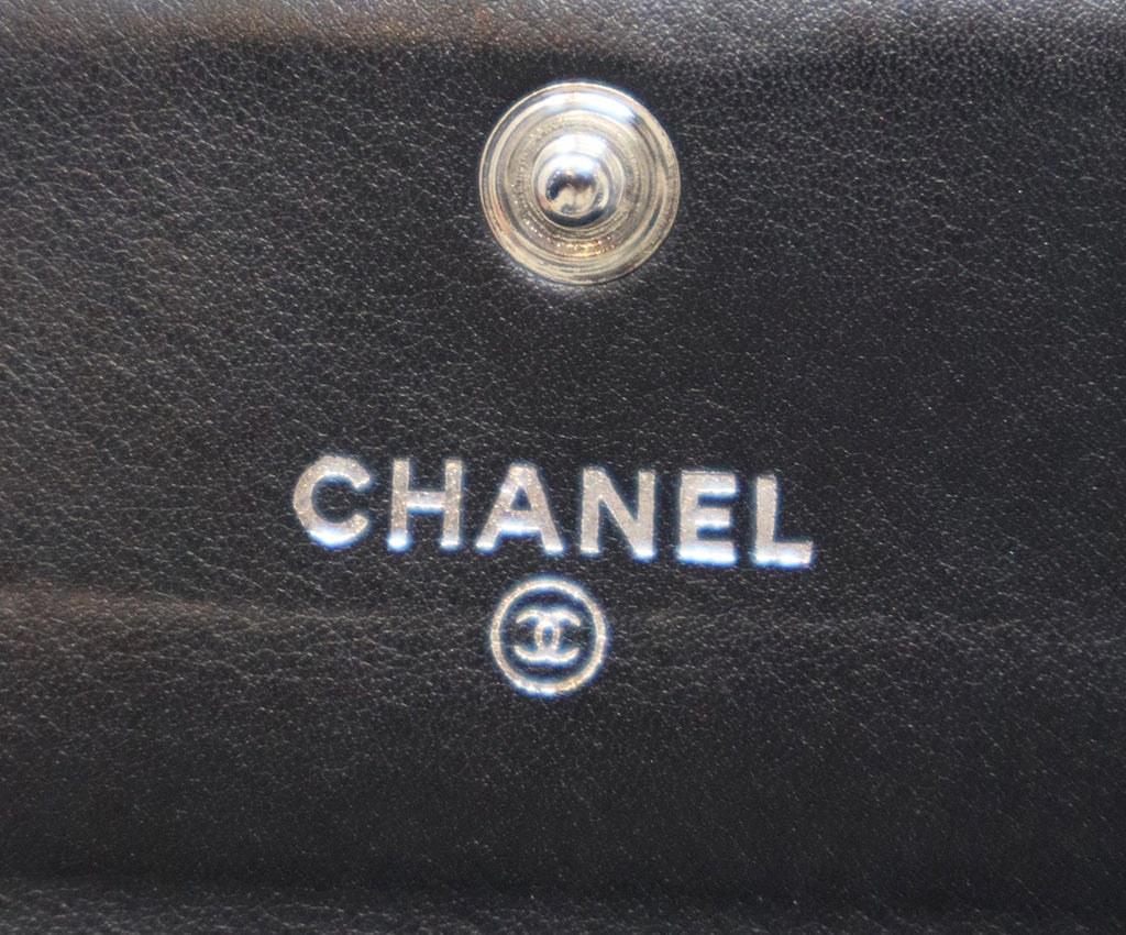 Chanel Black Patent Leather Card Case 6