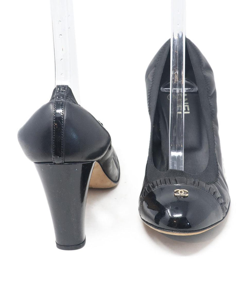 Chanel Black Patent Leather Heels 2