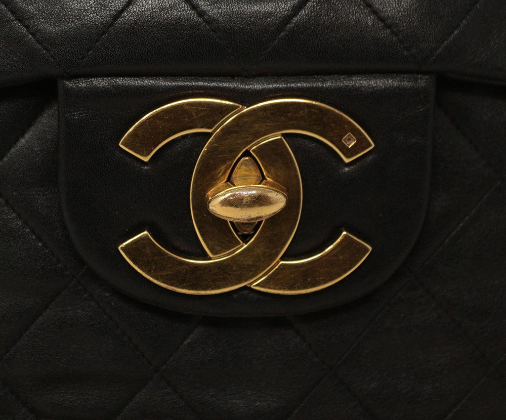 Chanel Black Quilted Leather Classic Flap Bag - Michael's Consignment NYC