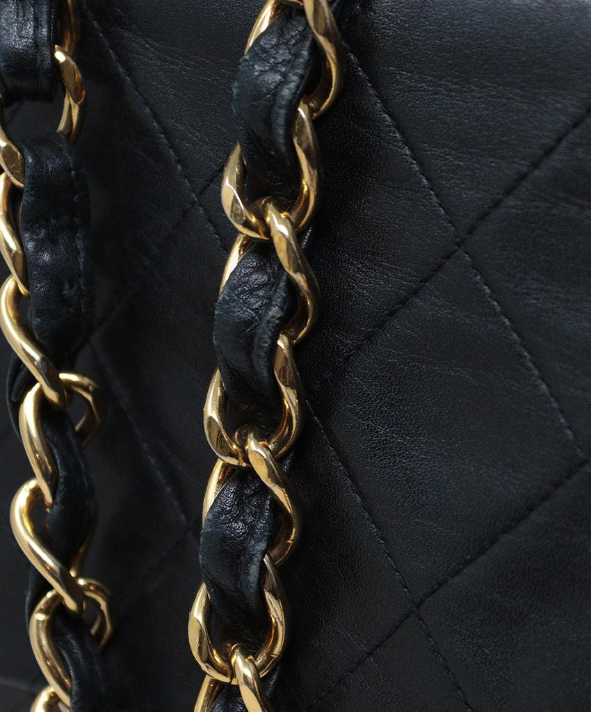 Chanel Black Quilted Leather Classic Flap Bag - Michael's Consignment NYC