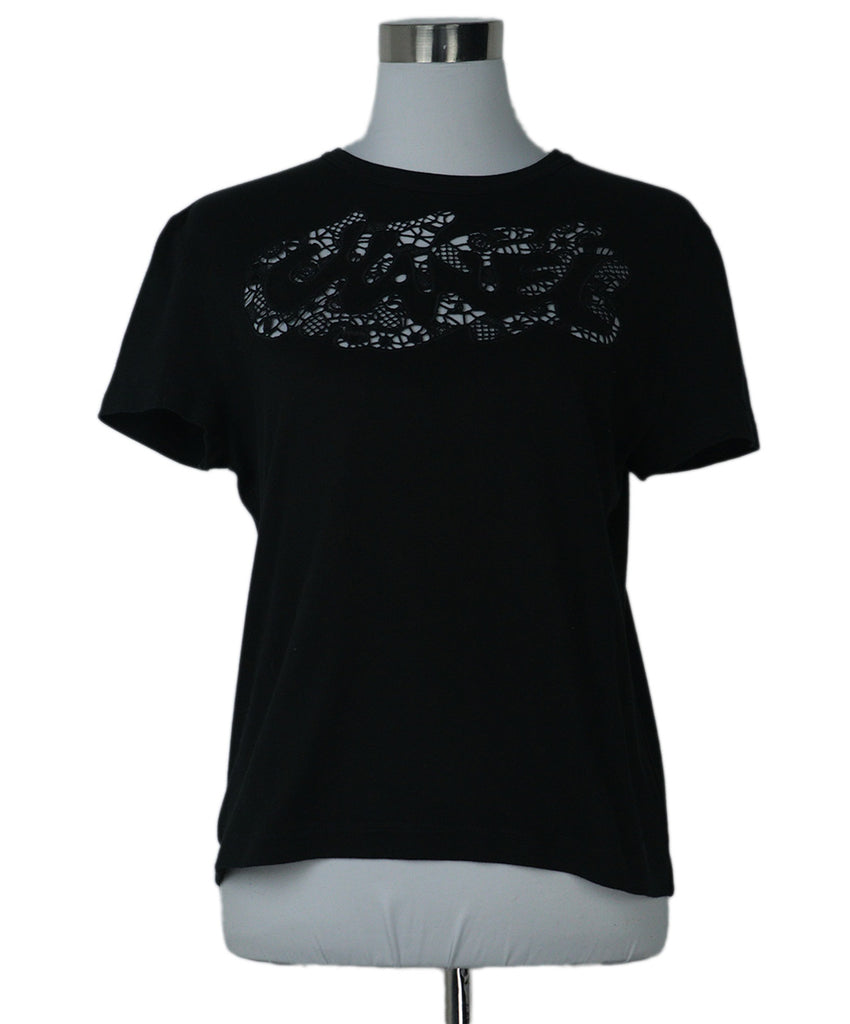 Chanel Black Embroidered T-Shirt 