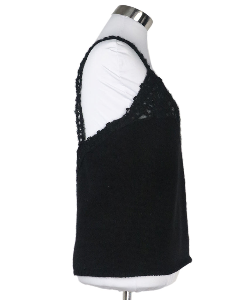 Chanel Cruise Black Cashmere Tank Top 1