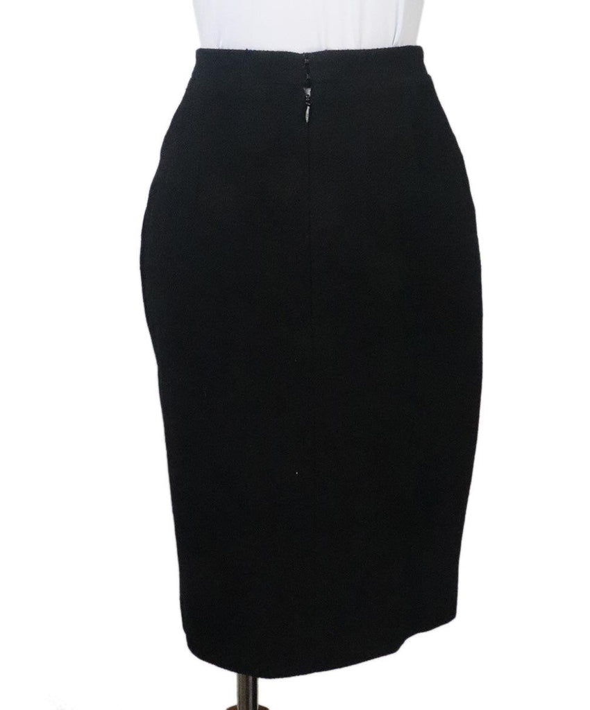 Chanel Black Wool Skirt 2