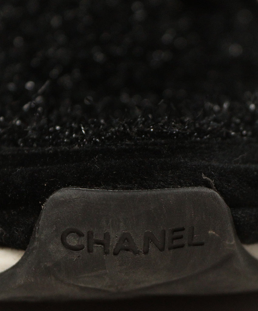 Chanel Black Tweed & Velvet Sneakers 6