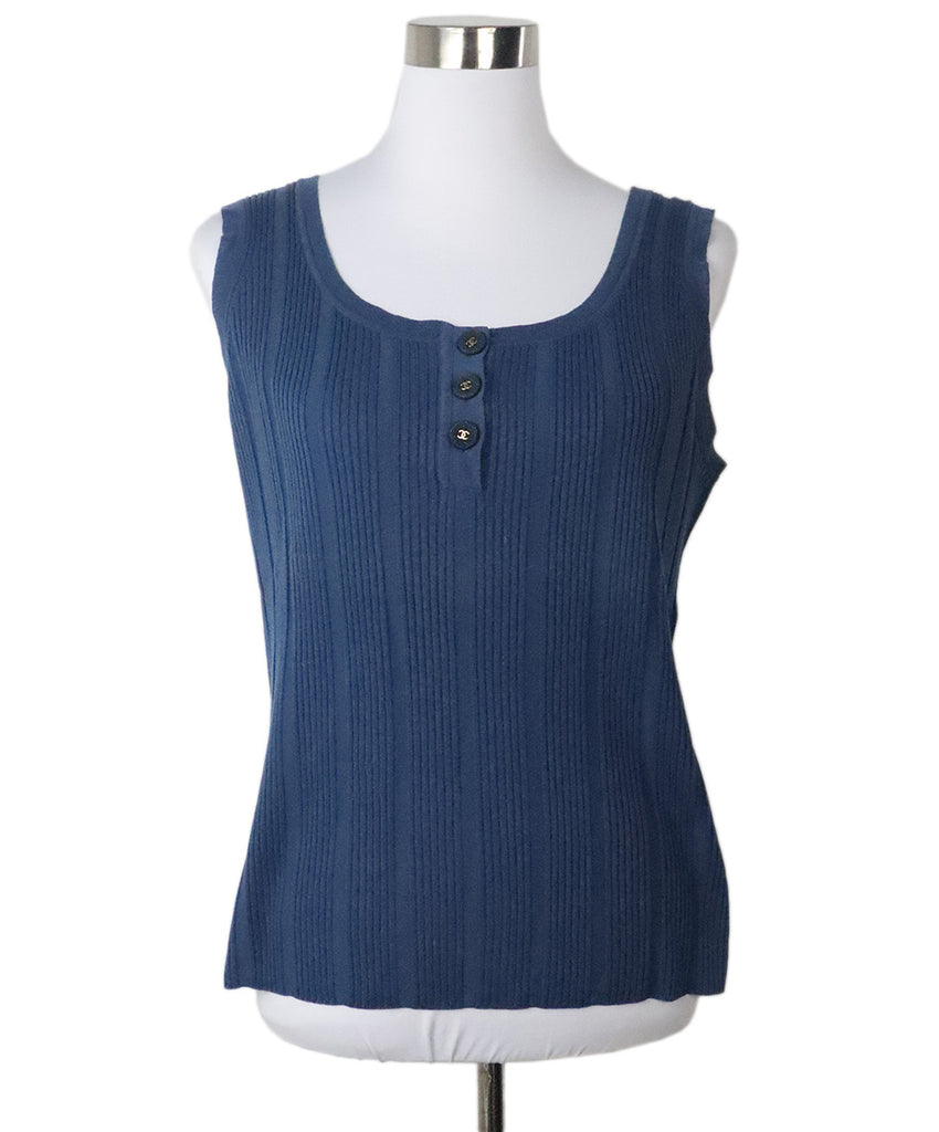 Chanel Blue Tank Top 