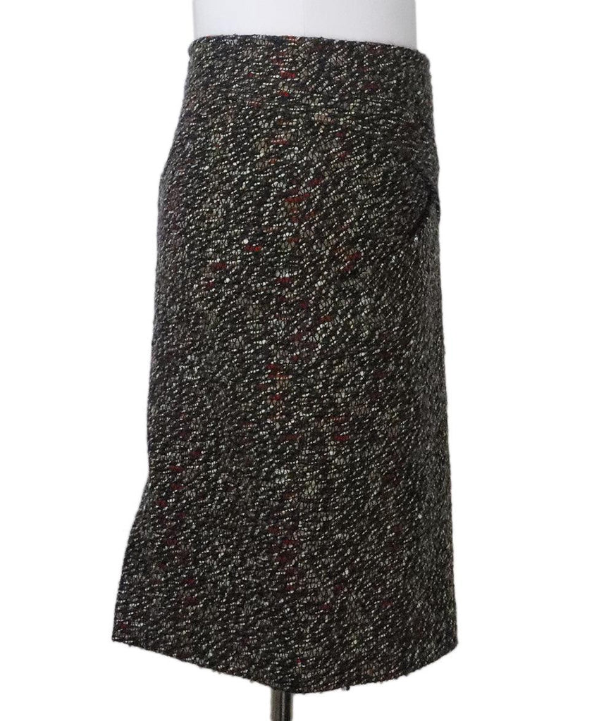 Chanel Navy & Brown Tweed Skirt 1