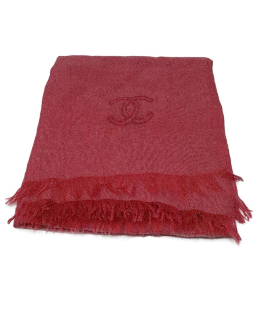 Chanel Fuchsia Cashmere & Silk Shawl 1