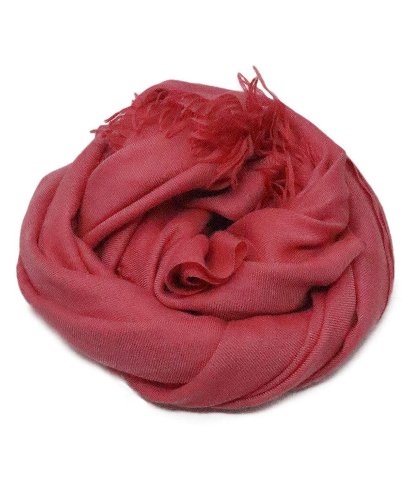 Chanel Fuchsia Cashmere & Silk Shawl 