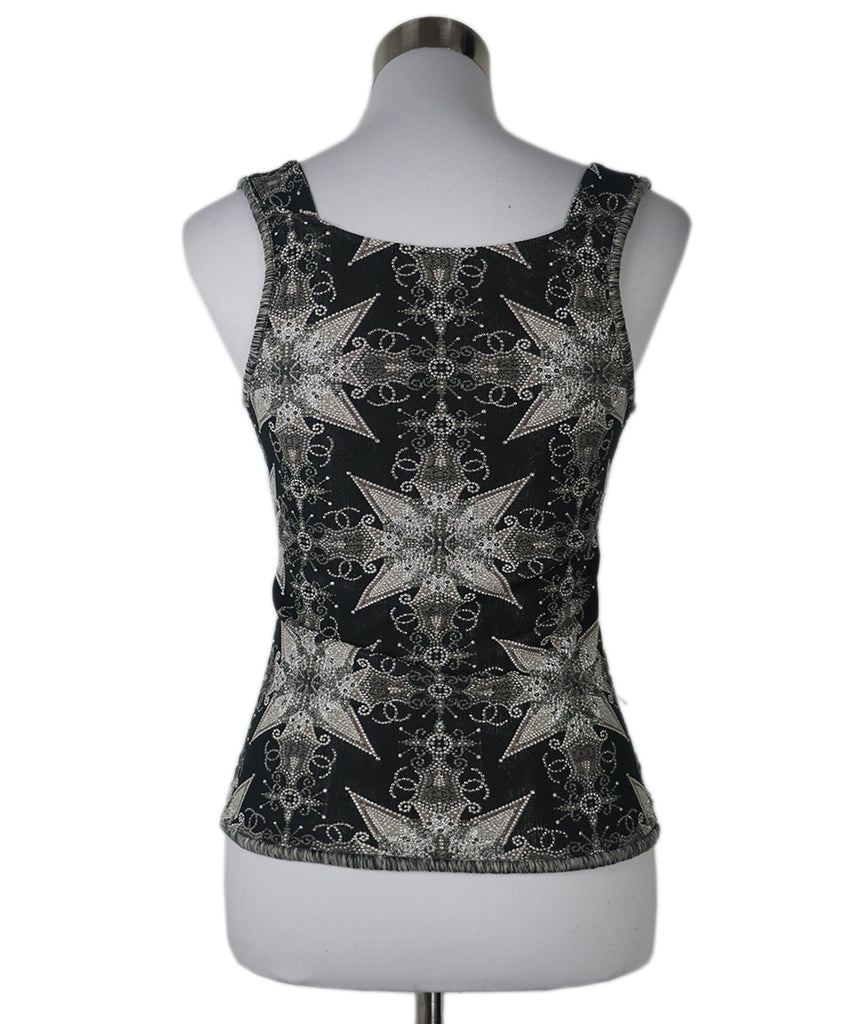 Chanel Grey Polyester Silver Top 2