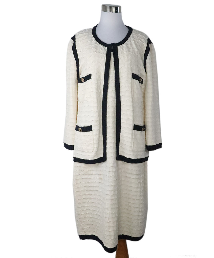 Chanel Ivory Cotton 2 PC Dress Set 