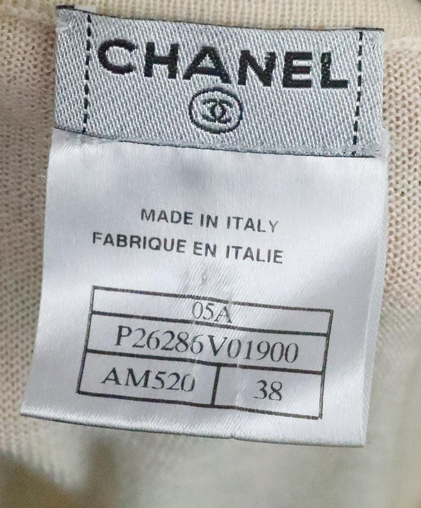 Chanel Ivory Cashmere Sweater 3