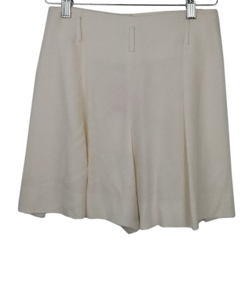 Chanel Ivory Silk Shorts 1