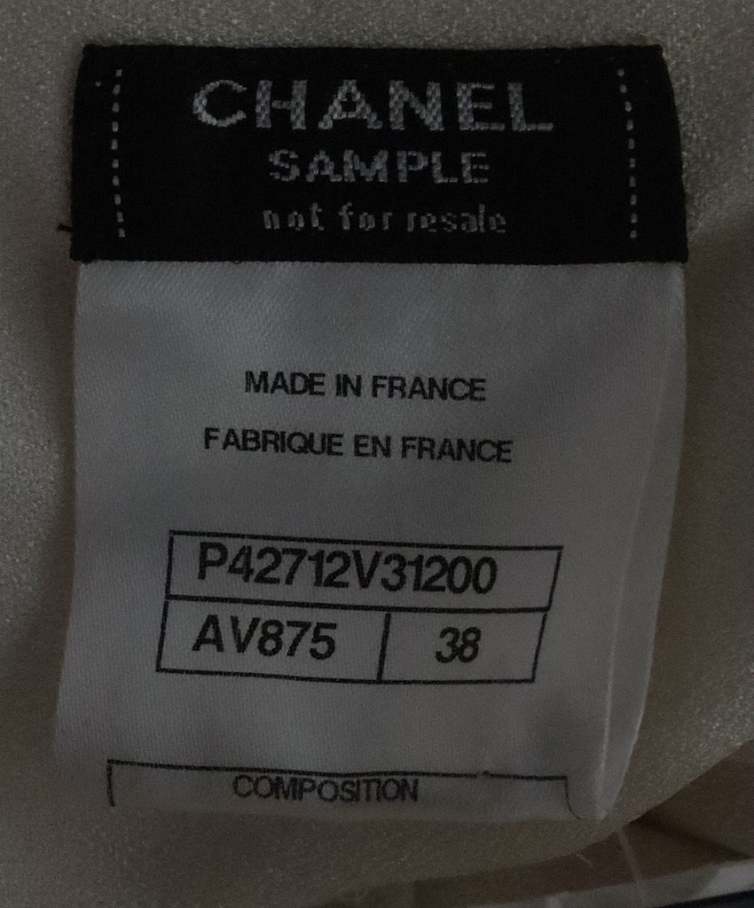 Chanel Ivory Silk Shorts 2