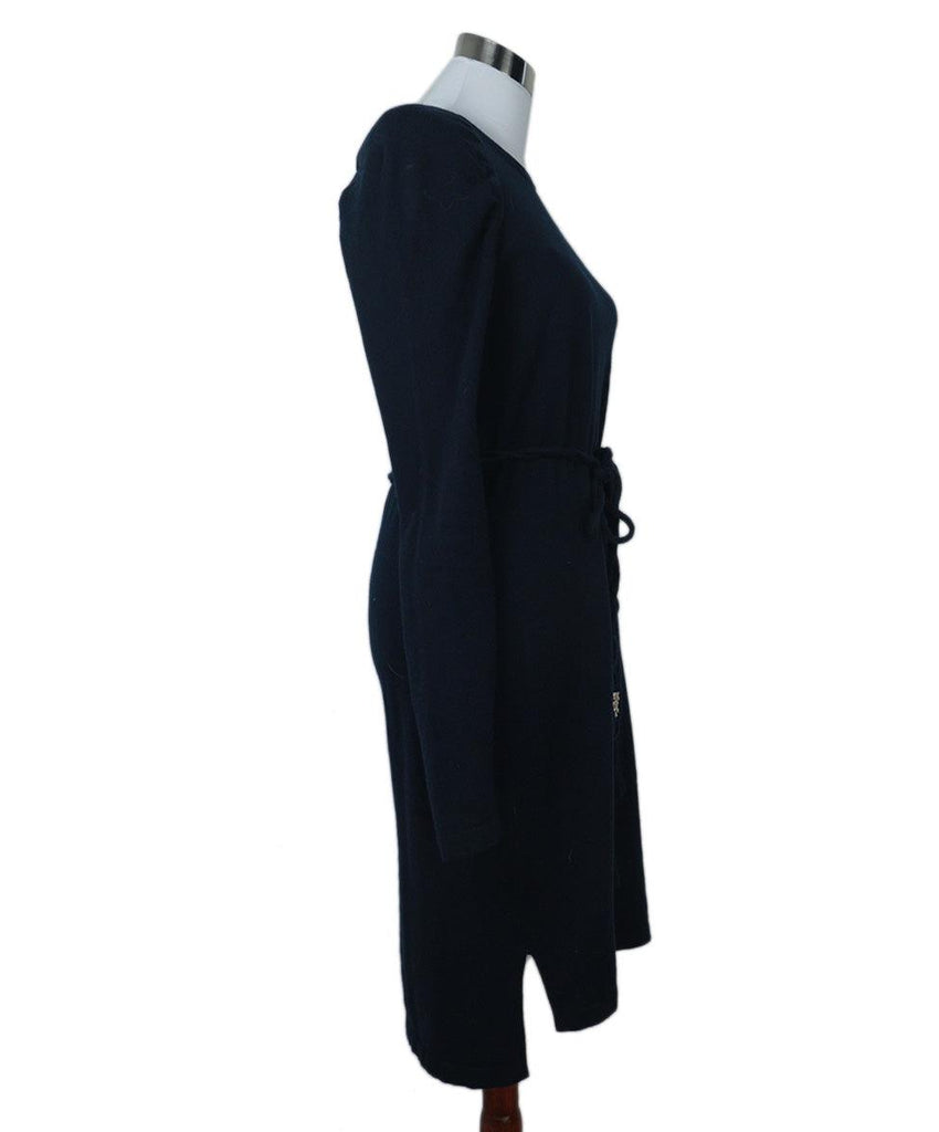 Chanel Navy Blue Cashmere Dress 2