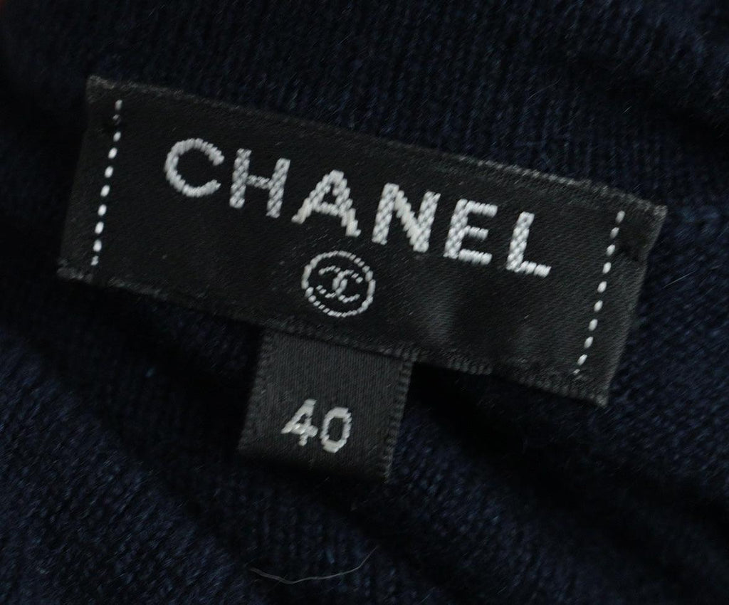 Chanel Navy Blue Cashmere Dress 4