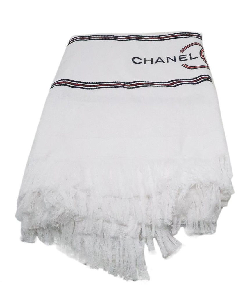 Chanel Red White & Blue Cotton Towel - Michael's Consignment NYC