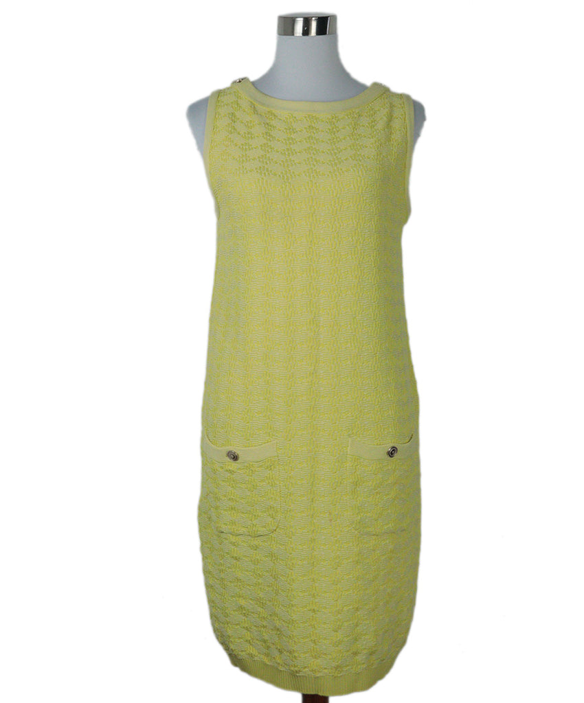 Chanel Yellow Sleeveless Dress 