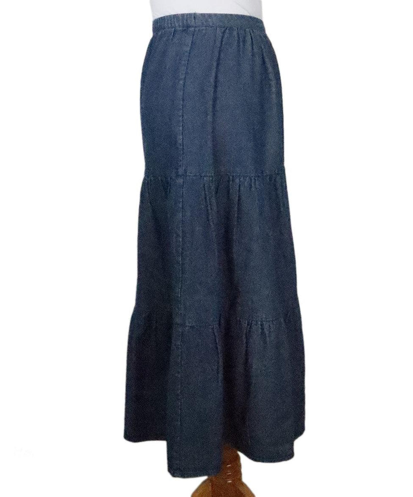 Charlie Joe Tiered Denim Skirt 1