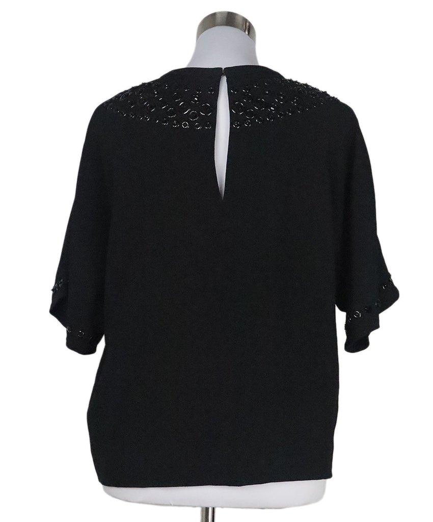 Chloe Black Sequin Trim Top 2