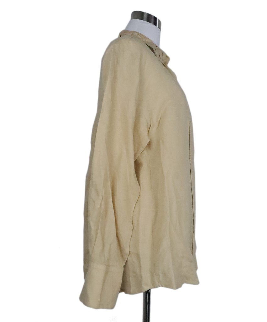 Chloe Cream Cotton Longsleeve Shirt 1