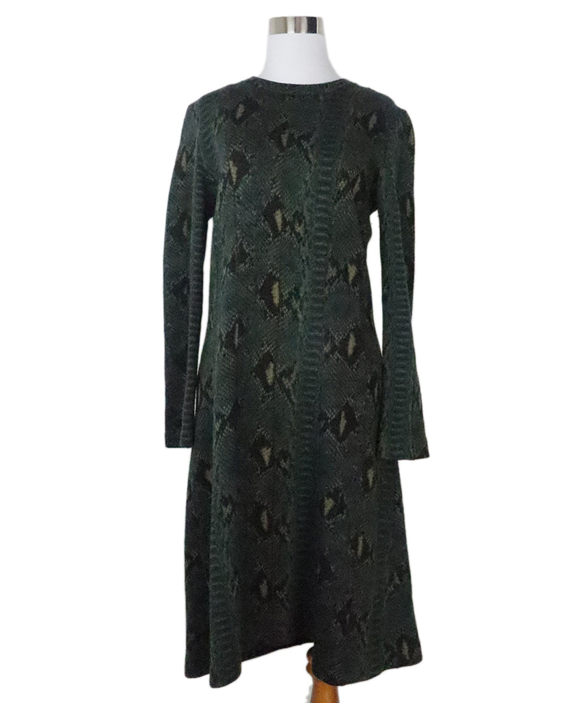 Chloe Green Snake Skin Print Dress 