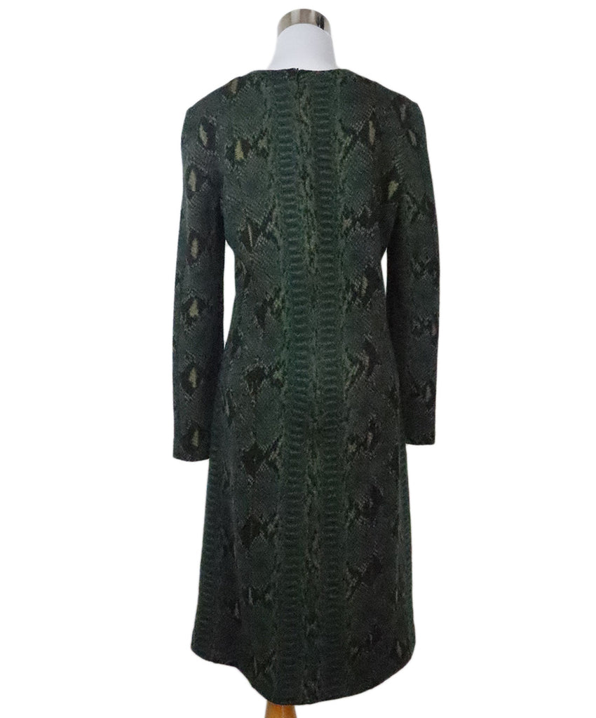 Chloe Green Snake Skin Print Dress 2