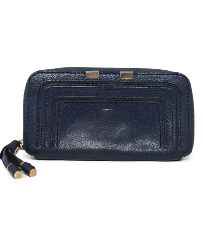 Chloe Navy Leather Wallet 