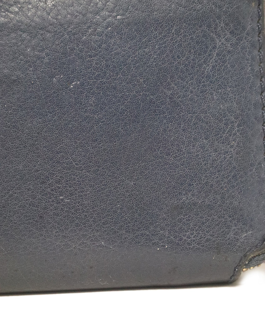 Chloe Navy Leather Wallet 7