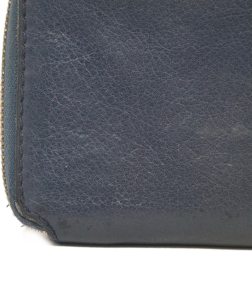 Chloe Navy Leather Wallet 6