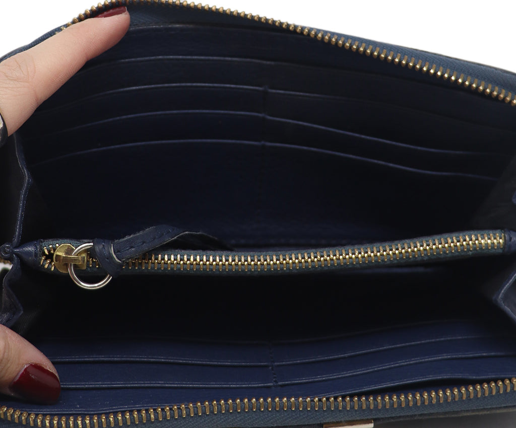 Chloe Navy Leather Wallet 5