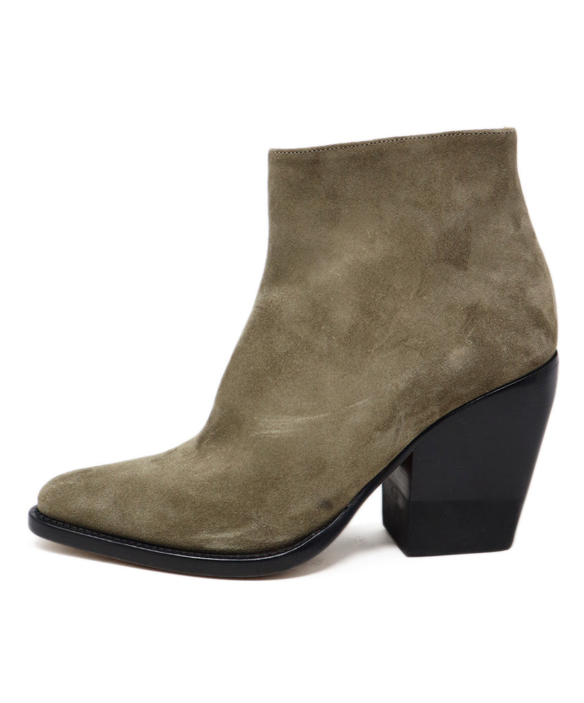 Chloe Taupe Suede Booties 1