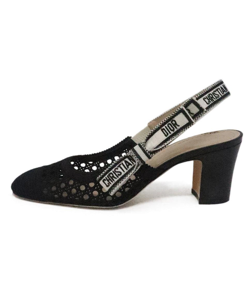 Christian Dior B&W Canvas Heels 1