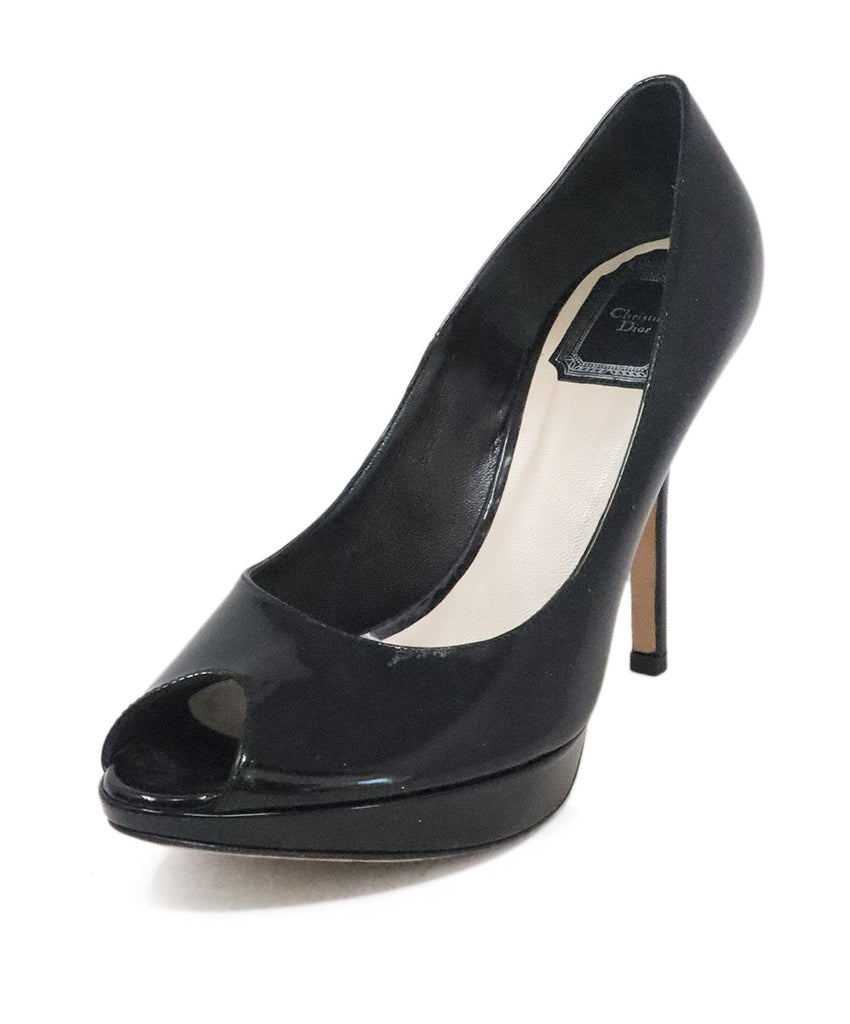 Christian Dior Black Patent Leather Pumps 