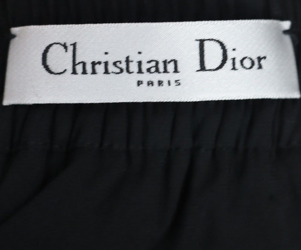 Christian Dior Black Tulle Polka Dots Skirt 3