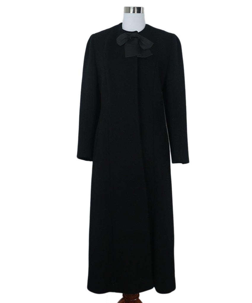 Christian Dior Black Wool Coat 