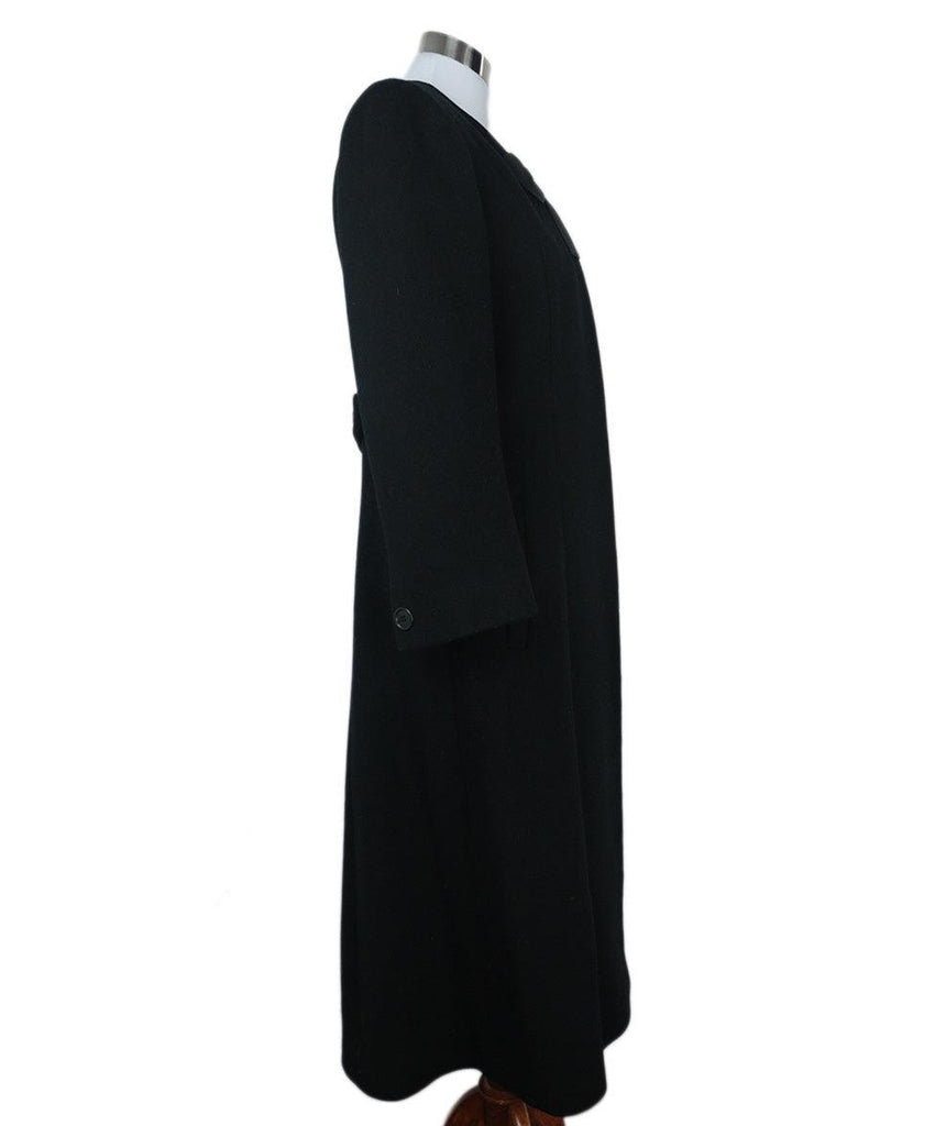 Christian Dior Black Wool Coat 1