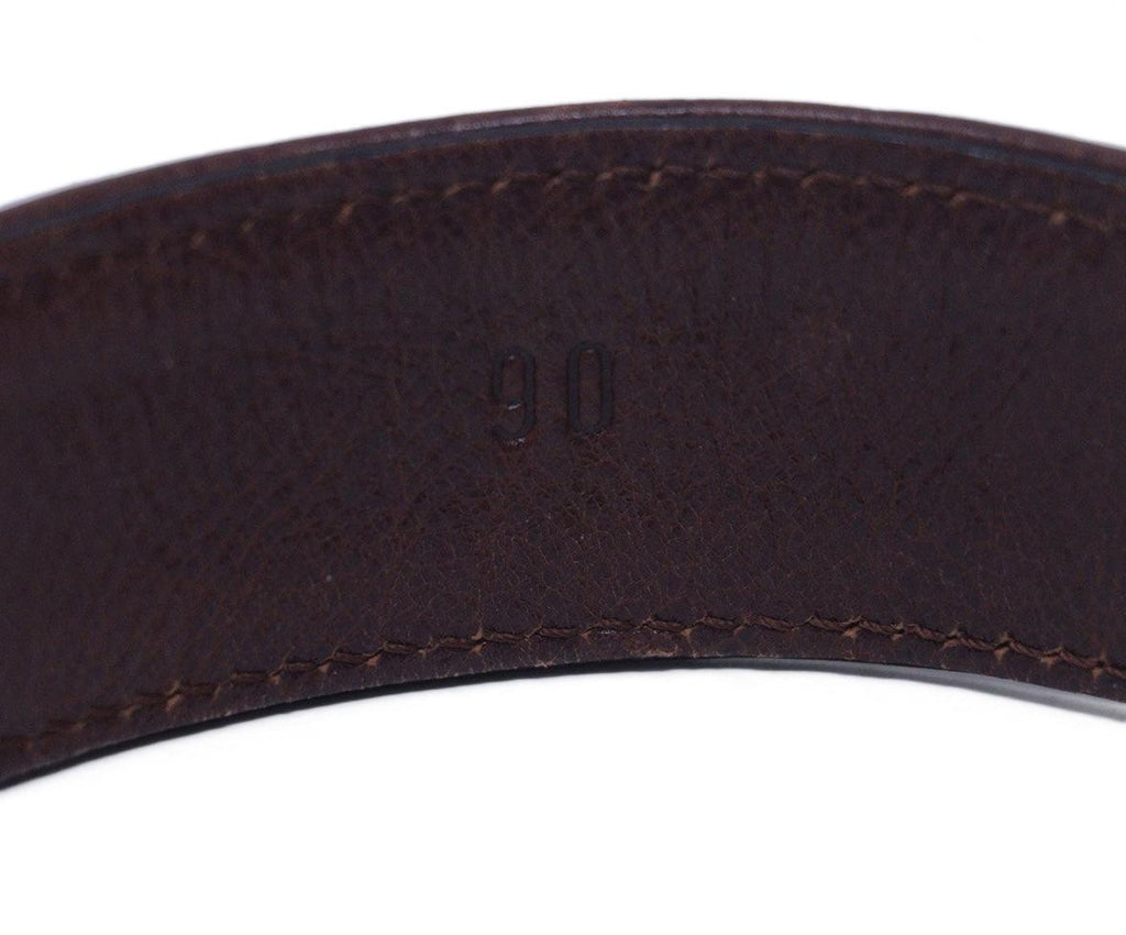 Christian Dior Brown Embroidered Belt 3