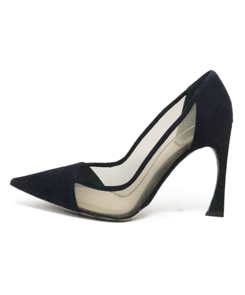 Christian Dior Blue Navy Suede & Mesh Heels 1