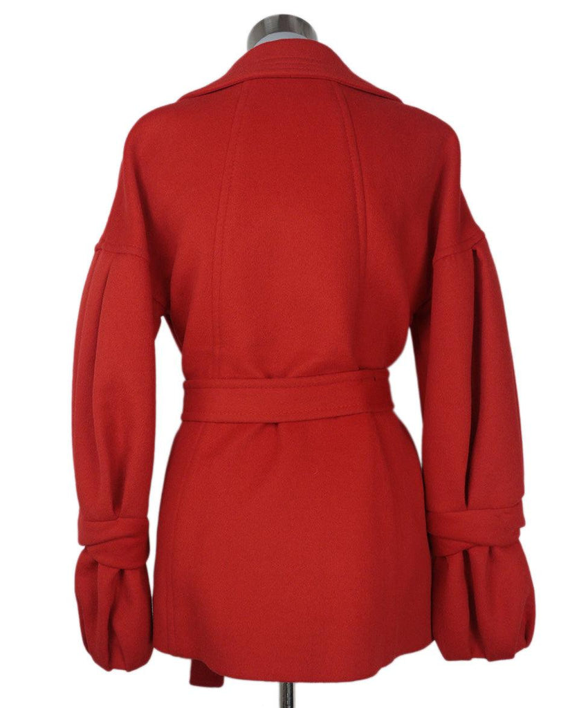 Christian Lacroix Orange Wool Coat 2