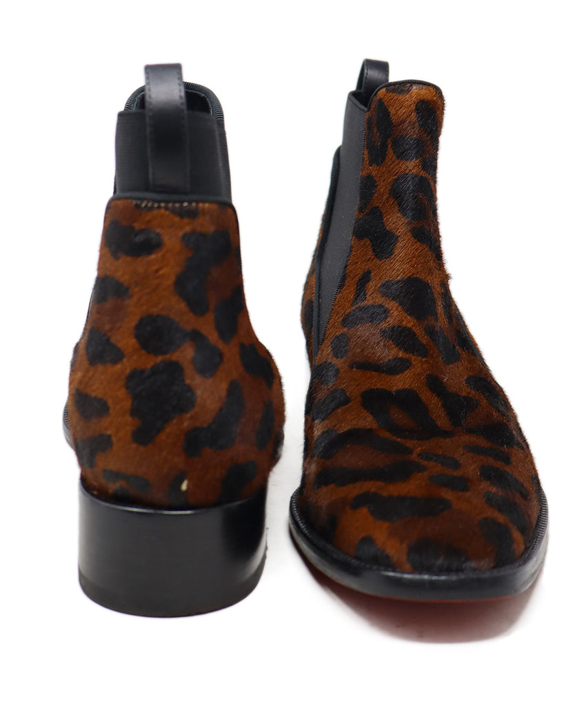 Christian Louboutin Animal Print Fur Booties 2