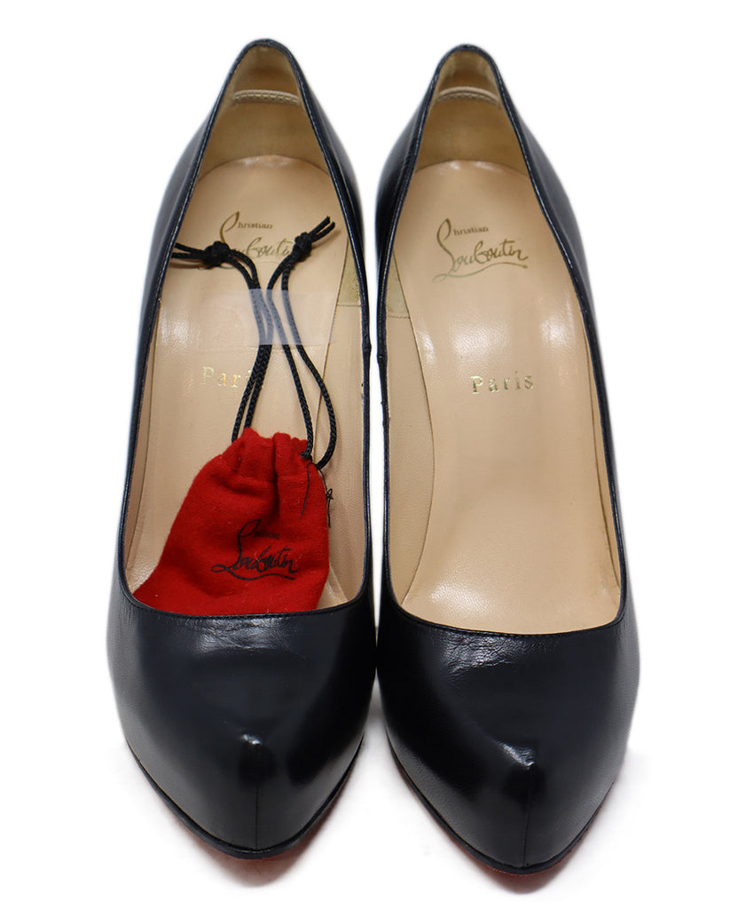 Christian Louboutin Black Leather Red Bottom Heels 3