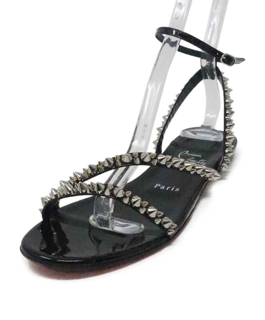 Christian Louboutin Black Studded Sandals 