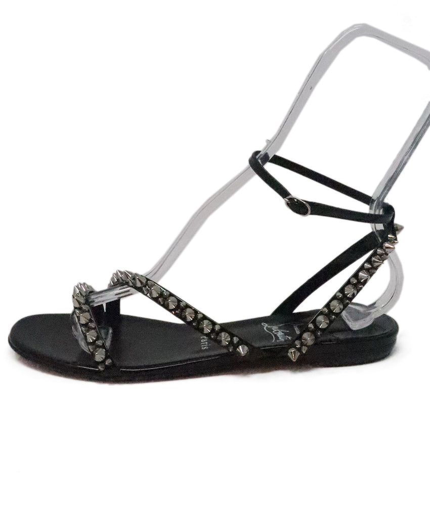 Christian Louboutin Black Studded Sandals 1