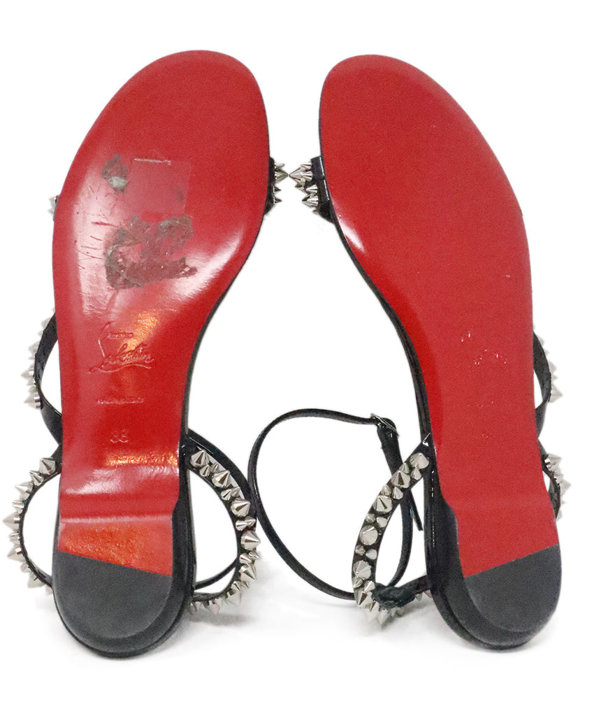 Christian Louboutin Black Studded Sandals 4