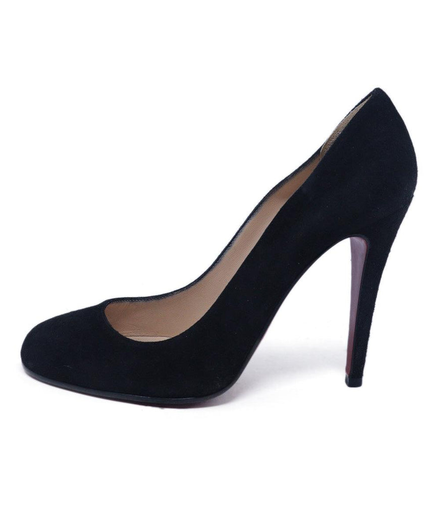 Christian Louboutin Black Suede Heels 1