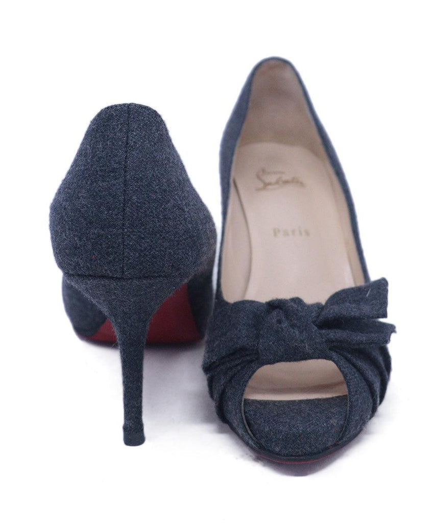 Christian Louboutin Grey Flannel Heels 2