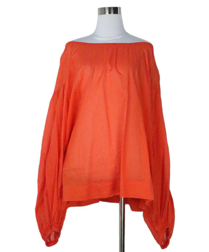 Orange Cotton Blouse 