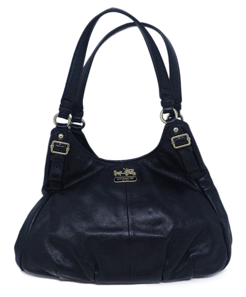 Coach Black Leather Hobo Bag 