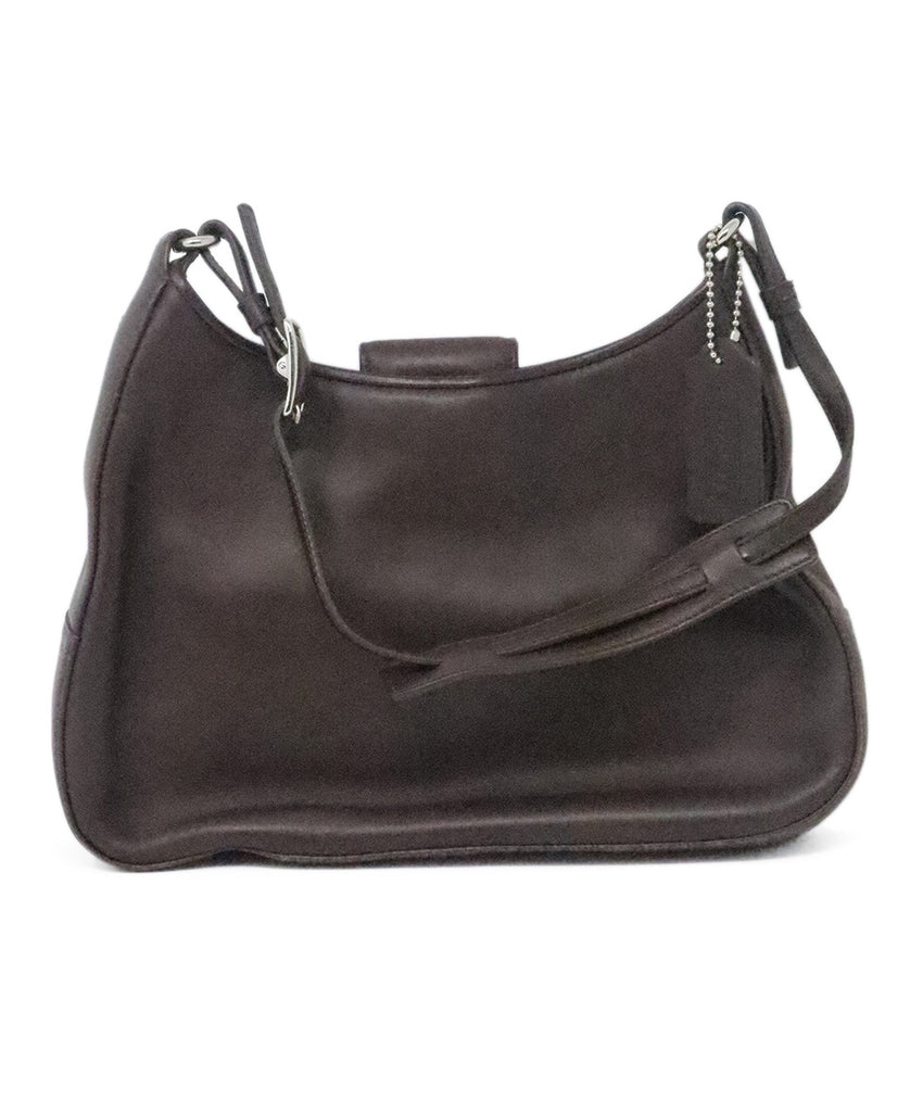 Coach Brown Leather Hobo Shoulder Bag 