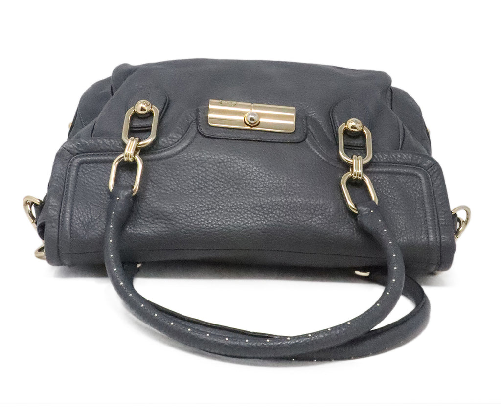 Coach Grey Leather Shoulder Bag 4